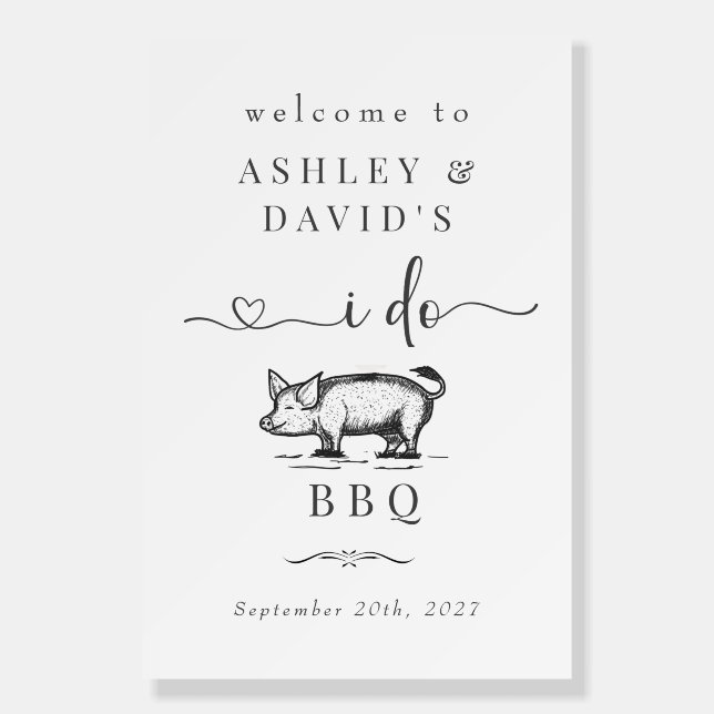 Rustic Rehearsal Dinner | Roast Welcome Poster (Front)