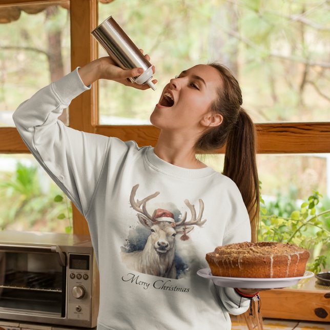 Rustic Reindeer Christmas, custom Sweatshirt (Creator Uploaded)