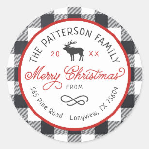 Round Return Address Labels | Zazzle