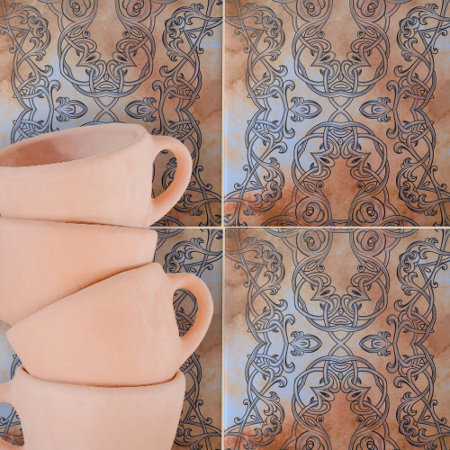Rustic Renaissance Earth-toned Swirls and Curves