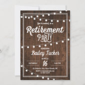 Rustic Retirement Party Invitation | Zazzle