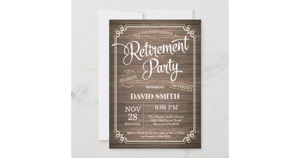 retirement party flyer