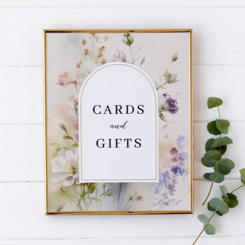 Rustic Retro Wildflowers Cards  Gifts Sign
