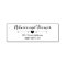 Rustic return address self-inking wedding stamp