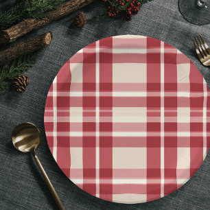 Rustic Reverie Embracing the Farmhouse Red Plaid Paper Plates