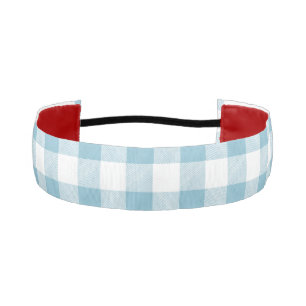 Rustic River Blue Buffalo Check Athletic Headband
