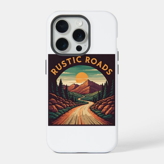 Rustic Roads  Iphone Case (Back)