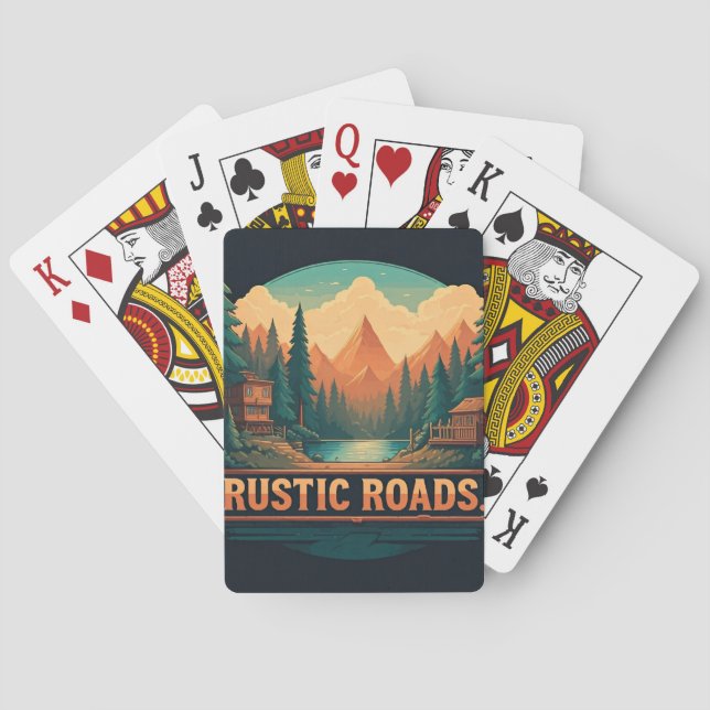 Rustic Roads  Poker Cards (Back)