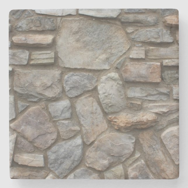 Rustic Rocks Stone Coaster (Front)