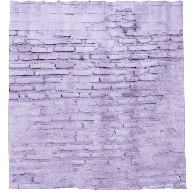 Rustic Roman Brick Wall #4 #wall #decor #art  Shower Curtain (Front)