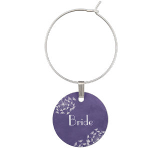 Rustic Romance Purple Wine Charms