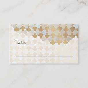 Rustic Romance Wedding Name Cards & Tips on Back