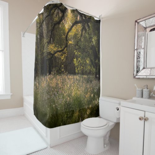 Rustic Romantic Floral Enchanted Forest Flowers Sh Shower Curtain