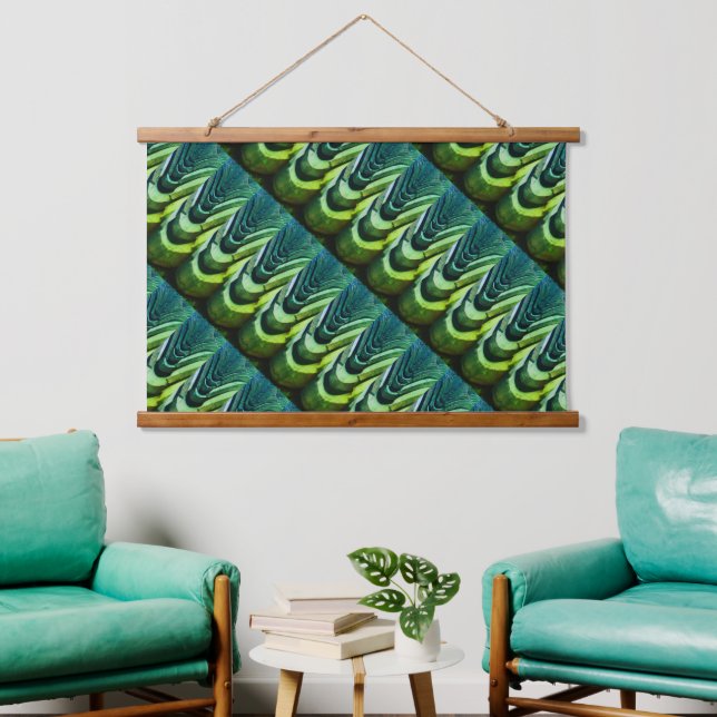 Rustic Roof Tiles with Unique Perspective  Hanging Tapestry (Living Room)