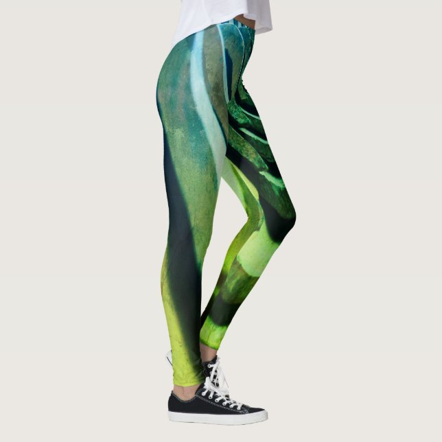 Rustic Roof Tiles with Unique Perspective  Leggings (Right)