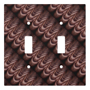 Rustic Roof Tiles with Unique Perspective Light Switch Cover