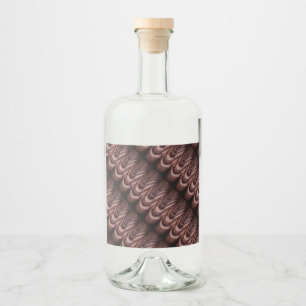 Rustic Roof Tiles with Unique Perspective  Liquor Bottle Label