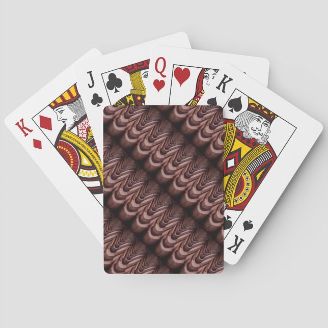 Rustic Roof Tiles with Unique Perspective   Poker Cards (Back)