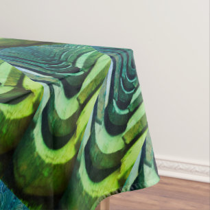 Rustic Roof Tiles with Unique Perspective  Tablecloth