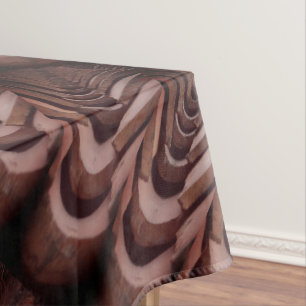 Rustic Roof Tiles with Unique Perspective  Tablecloth