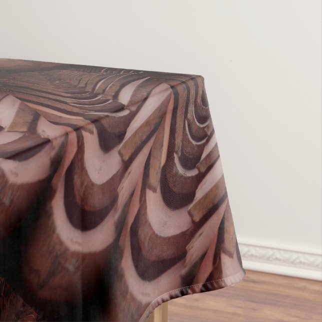 Rustic Roof Tiles with Unique Perspective  Tablecloth (In Situ)