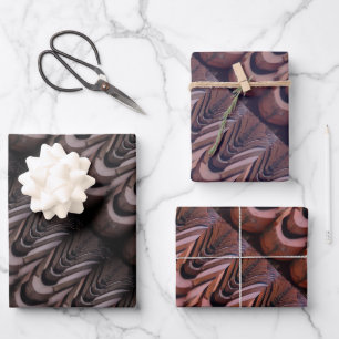 Rustic Roof Tiles with Unique Perspective   Wrapping Paper Sheets