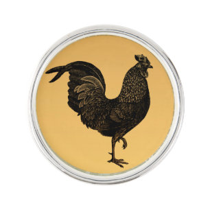 Rustic Rooster Chinese New Year 2017 Lapel Pin