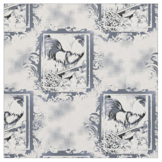 Rustic Rooster Cotton Fabric