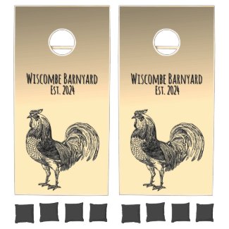  Rustic Rooster  Custom text 2 lines
