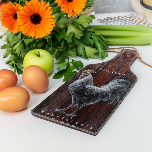 Rustic Rooster Farmhouse  Cutting Board