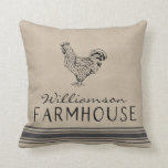 RUSTIC ROOSTER FARMHOUSE FAMILY NAME BURLAP THROW PILLOW<br><div class="desc">RUSTIC ROOSTER FAMILY NAME BURLAP THROW PILLOW - add a touch of farmhouse style to your favorite chair,  or sofa. Pillow is personalized with your family name. Makes a very thoughtful gift.</div>