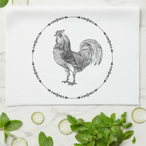 Rustic Rooster Farmhouse Kitchen Towel