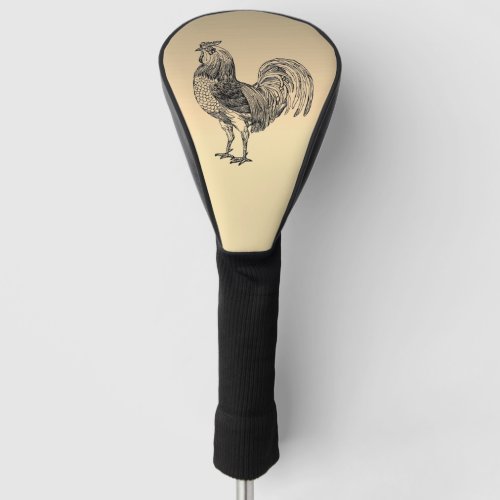 Rustic Rooster  Golf Head Cover