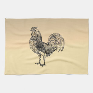 Rustic Rooster Kitchen Towel