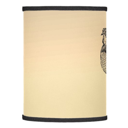 Rustic Rooster  Lamp Shade (Left)