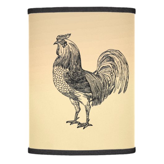 Rustic Rooster  Lamp Shade (Front)