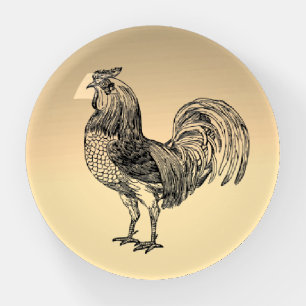 Rustic Rooster Paperweight