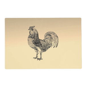 Rustic Rooster Placemat