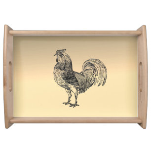 Rustic Rooster  Serving Tray