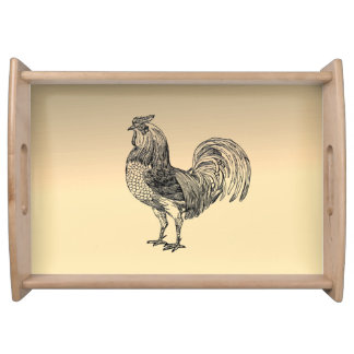 Rustic Rooster  Serving Tray