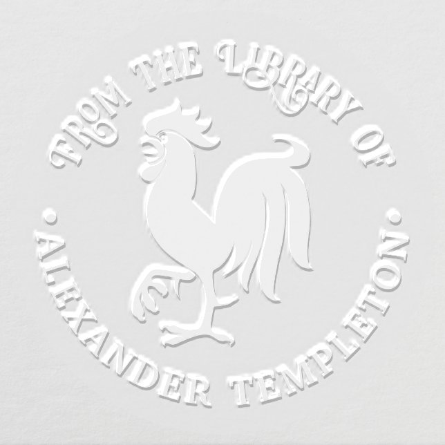 Rustic Rooster Silhouette Library Book #2 Embosser (Design)