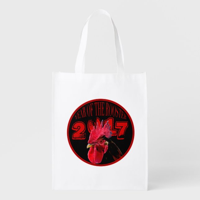 Rustic Rooster Year 2017 reusable bag (Front)