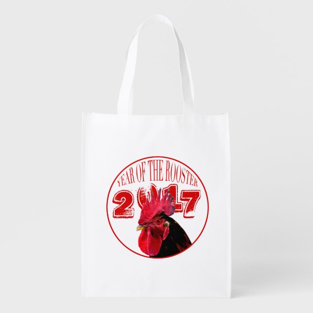 Rustic Rooster Year 2017 reusable bag 2 (Front)