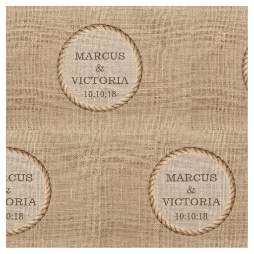 Rustic Rope Country Wedding Jute Fabric