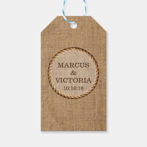 Rustic Rope Country Wedding Jute Gift Tags