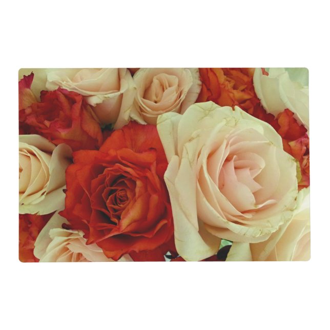 Rustic Rose Bouquet-LAMINATED PLACEMAT (Front)