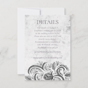 Rustic Rose Collection RSVP Card
