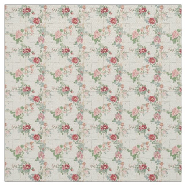 Rustic Rose Garden Charm Fabric (Swatch)