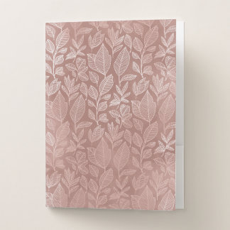 Rustic Rose Pocket Folders