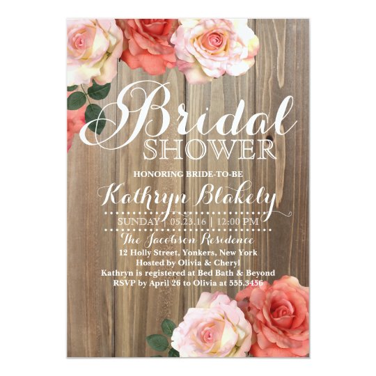 Rustic Bridal Shower Invitations 4